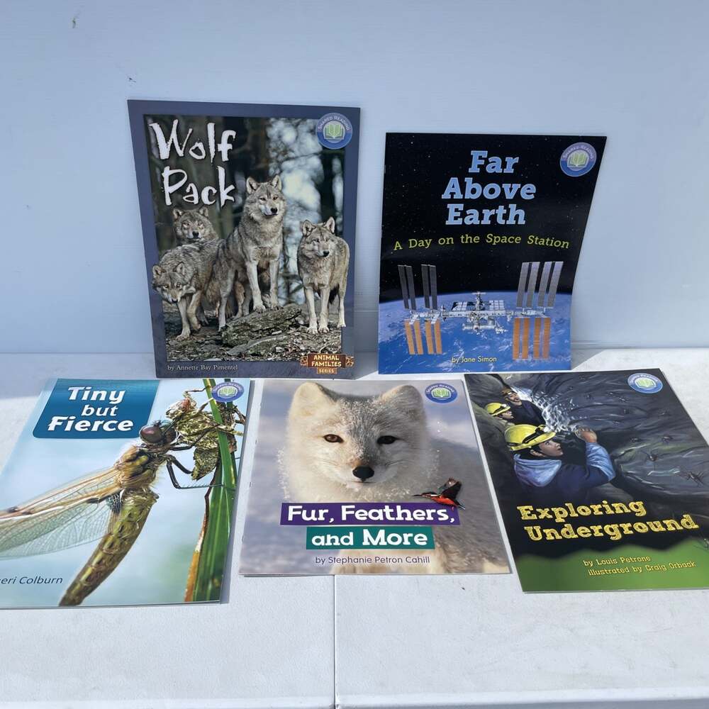 Fountas & Pinnell Literacy Shared Reading Big Book Teacher Lap Book Lot Of 5
